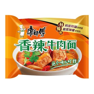 百亿补贴：康师傅 12月 康师傅方便面泡面速食经典香辣牛肉整箱24包