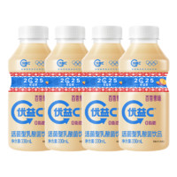 蒙牛 优益C活菌型乳酸菌饮品0脂益生菌百香果味330mL*4瓶