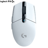 罗技 logitech G）G304 LIGHTSPEED无线游戏鼠标 HERO传感器12000DPI鼠标 可编程按键轻量化无线鼠标 白色