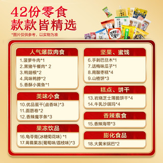 来伊份心想事成年货礼盒儿童休闲零食大礼包1030g整箱