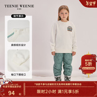 Teenie Weenie Kids小熊童装男女童宝宝圆领套头卫衣 象牙白 160cm