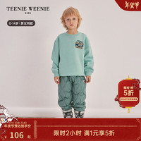 Teenie Weenie Kids小熊童装男女童宝宝圆领套头卫衣 浅绿色 140cm