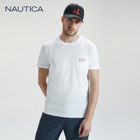 NAUTICA 男装夏季休闲舒适简约宽松纯棉短袖圆领T恤VC0290