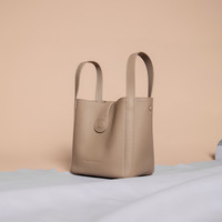 食草堂包包2024秋手提菜篮子水桶包头层牛皮单肩包可斜挎兰朵