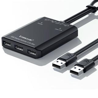 乐来乐USB3.0切换器HDMI2进4出2台电脑共用键盘鼠标U盘打印机共享器KVM四口拓展坞扩展器设备台式分线器