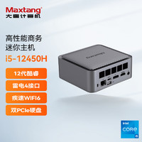 大唐 Maxtang NUC12代/13代英特尔迷你雷电4主机 i5-12450H/雅致灰 准系统