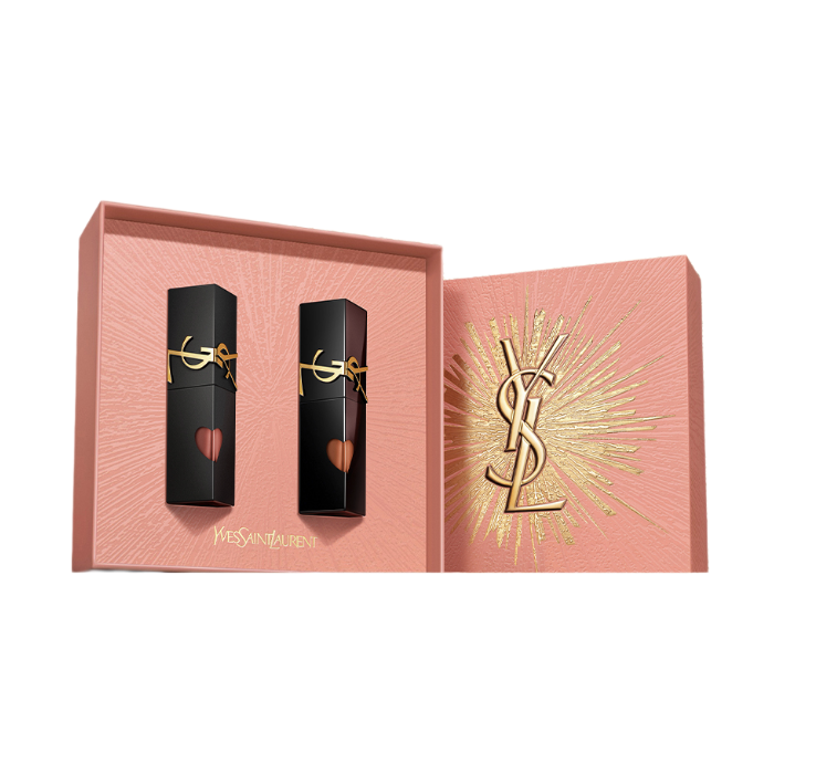  圣罗兰 YSL /圣罗兰 YSL  黑管唇釉双支装 (哑光 #216 5.5ml+镜面#610 5.5ml)