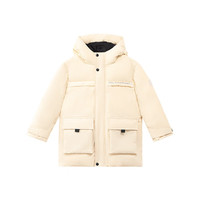 丽婴房儿童羽绒服 3防工装-白 110 cm
