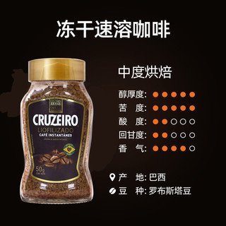 Cruzeiro 冻干咖啡 50g 瓶装