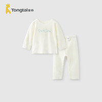 童泰（TONGTAI）宝宝秋衣套装秋冬婴儿衣服暖姜保暖内衣男女童秋裤睡衣 米白（230g轻暖暖姜） 110 码(98-115cm)不可开裆