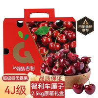 京玺觅果智利车厘子 4J级可选 新鲜水果礼盒 2.5kg(净重) JJJJ级32-34mm礼盒装