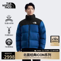 北面（The North Face）1996Nuptse经典高蓬鹅绒羽绒服ICON潮牌款25|3C8D F1T/海域蓝 M /175