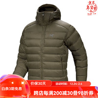 始祖鸟（ARC'TERYX）THORIUM HOODY 24经典款轻量保暖750蓬鹅绒连帽男士羽绒服 幽雾绿Tatsu L