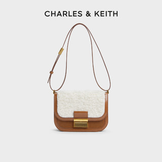 CHARLES & KEITH CHARLES&KEITH春女包CK2-80781400-1Charlot拼接毛绒腋下豆腐包女