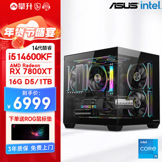 华硕 ASUS IPASON 攀升 战翼13代i7 13700F/RTX3060Ti设计师电竞游戏台式电脑主机全套diy组装整机丨配置六 火爆