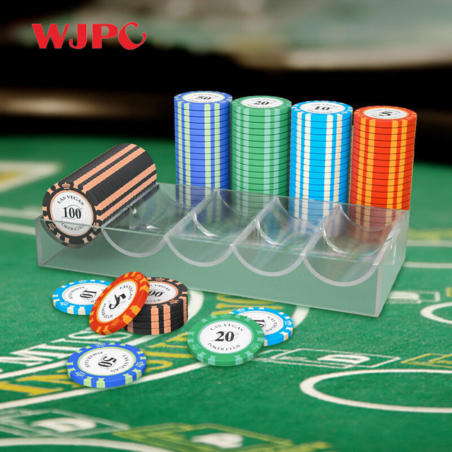 望京扑克 WJPC 100面值黏土筹码 麻将筹码经久耐用