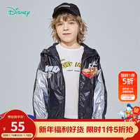 迪士尼宝宝（Disney Baby）儿童童装时尚休闲舒适保暖外套 221S1712碳黑 140