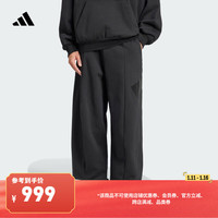 adidas休闲宽松运动裤男装冬季阿迪达斯轻运动JJ2257 黑色 XS