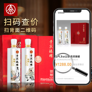 国鼎 五粮液仙林生态出品 国鼎 52度优级酒收藏文创酒 500ml*2瓶礼盒装