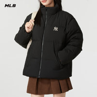 美职棒（MLB） 男女外套24冬季保暖短款轻加厚羽绒服DJB1046 纽约洋基队/黑色 S 165/88A