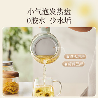 小熊（Bear）小气泡养生壶 1.5L煮茶壶煮茶器 玻璃花茶壶 316不锈钢恒温水壶烧水壶电热水壶 YSH-E15S7 【升级款】精粹微气泡 1.5L