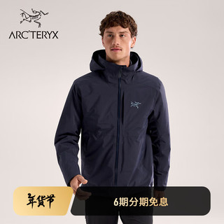 ARC'TERYX始祖鸟 RALLE INSULATED JACKET GORE-TEX 防水 男子 保暖棉服 BLACK SAPPHIRE/蓝黑色 L