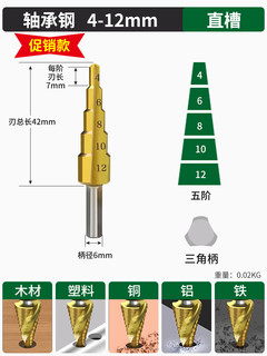 保联 薄铁打孔【直槽】4-12mm 五阶