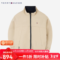 TOMMY HILFIGER 汤米儿童童装夹克春秋双面经典LOGO儿童外套上衣 暗夜蓝 150/72