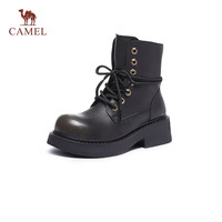 骆驼（CAMEL）2023冬季新款马丁靴女潮流时尚休闲短靴厚底显瘦百搭靴子女