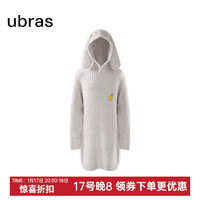 Ubras 兔绒绒套头家居裙加厚家居服女加绒睡衣冬季女 拿铁灰色 S