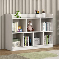 青雀台【实木、包安装、20号截单】实木书架书柜落地一体带门层架置物架 两层 100长88高  24深