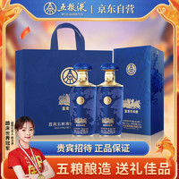 五粮液 WULIANGYE 富贵吉祥蓝装 52%vol 浓香型白酒 500ml*2瓶