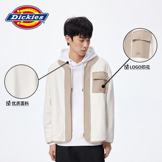 dickies男士保暖夹克 时尚拼接拉链外套11259 奶油色 2XL