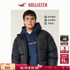 HOLLISTER24冬季保暖黑色立领厚夹克棉服外套男装KI332-4106 黑色 L (180/108A)