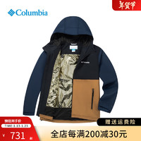 Columbia哥伦比亚户外24秋冬男子金点热能保暖休闲连帽冲锋衣XE8964 011 S 170/92A