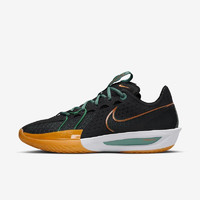 耐克（NIKE）男鞋 时尚百搭GT Cut 3系列轻质缓冲稳定实战篮球鞋 Black/Vintage Green/Bicoa 44.5