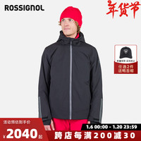 ROSSIGNOL24/25金鸡双板滑雪服男士专业PRIMALOFT保暖防风疏水滑雪服 黑色 M