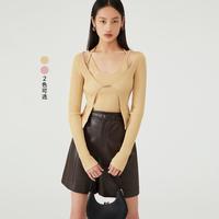 丽丽 LILY冬季时尚别致洋气两件套吊带针织毛衣