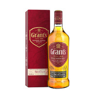 格兰 Grant's 三桶陈酿调配型 苏格兰单一麦芽威士忌 1000ml 洋酒(礼盒装）