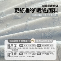 88VIP：MUJI 冬季雕花牛奶绒床上四件套 1.5m床单款 慕斯-蓝