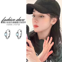简韵 小众设计方糖耳钉女冷淡风简约独特耳环耳扣小巧精致新款百搭耳饰