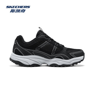 斯凯奇（Skechers）2024年秋冬复古厚底增高防滑耐磨户外鞋男子运动鞋男鞋237740 黑色/灰色/BKGY 女款 37