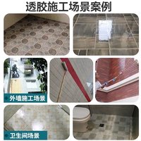 镜音 透明防水胶外墙裂缝补漏防水涂料厨房卫生间屋顶堵漏材料漏水王 100克体验 透明防水胶