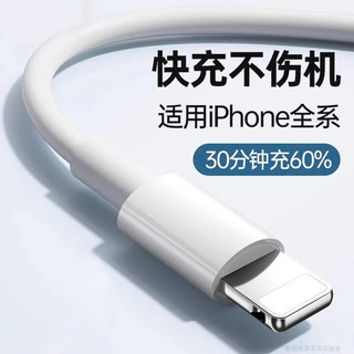 登谷 苹果数据线快充充电线 适用iPhone14/13/12Pro Max/XR/Xs/11/8手机ipad平板充电器线车载