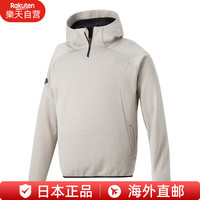 DESCENTE迪桑特抓绒卫衣保暖防风外套男士连帽上衣防寒弹力DBX2761B MGRY O