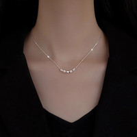 DAISY DREAM999足银转运珠项链女轻奢高级感气质锁骨链时尚颈链小众脖子配饰 转运珠项链【999银】