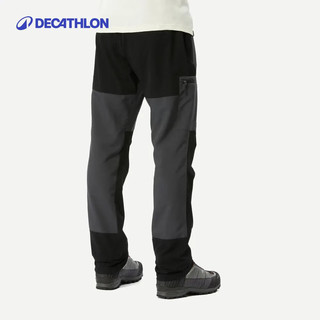 迪卡侬（DECATHLON）速干裤男女户外裤子徒步快干登山透气弹力运动休闲裤MT500-2024新 男款黑色 XL/2XL/W39 L32