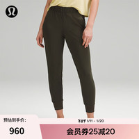 露露乐蒙lululemon丨Luxtreme™ 女士修身款中腰运动裤 LW5FE5A 深橄榄绿 XS