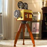 哲高潮流复古数码相机放映机经典收藏系列仿真积木模型摆件 662041-复古放映机【588颗粒】