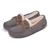 自营｜UGG DAKOTA达科塔平底鞋毛绒底蝴蝶结舒适豆豆鞋 1107949 蝴蝶结黑色 US5.0(22cm)